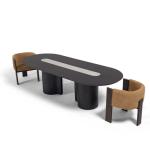 باشون طاولة طعام 230 سم بدون كراسي وودي