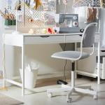 ألبا مكتب منزلي أبيض 100 سم وودي