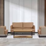 بلوم كنب استقبال مكتبي فاخر فردي بني وودي