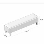 باموكليه طقم غرفة نوم 180×200 سم 8 قطع وودي