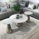 لوميير طقم طاولة قهوة 3 قطع وودي