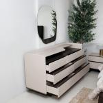 بيلا غرفة نوم 180 × 200 بيج/بني 7 قطع وودي