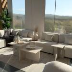 فيولا طقم كنب زاوية بيج وودي