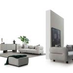 نيو هيرميس كنب 4 مقاعد كريمي 300 سم وودي