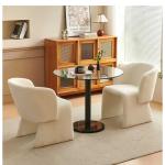 جولين كرسي أبيض وودي