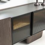 بوليرو كونسول مع مرآه باللون الجوز وودي