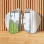 أكورسا كونسول مع مرآة كريمي 4 أدراج وودي