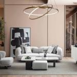 نيو هيرميس كنب 3 مقاعد كريمي 240 سم وودي