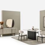 بيليز طاولة طعام 280 سم بدون كراسي وودي