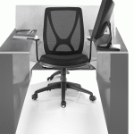 كرسي مكتب شبك أسود وودي