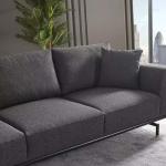 بادوفا كنب 4 مقاعد رمادي قاتم 260 سم وودي