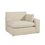 اشلي إليز طقم كنب زاوية بيج وودي