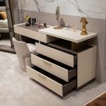 الاسكا طقم غرفة نوم كريمي 180×200 سم 7 قطع وودي