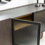 بوليرو كونسول مع مرآه باللون الجوز وودي