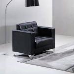 توسكا كنب فردي أسود وودي