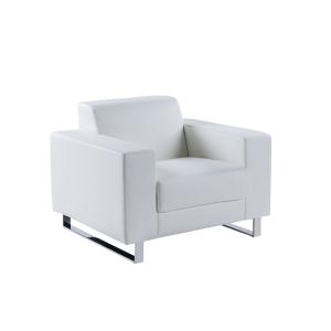 صوفيا كنب مكتبي فردي ابيض وودي