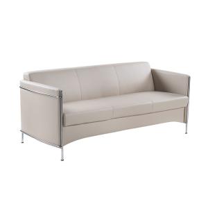 زها كنب مكتبي 3 مقاعد 179 سم بيج وودي