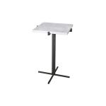 أوبتيما طاولة خدمة بقاعدة معدنية وودي