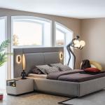 بونتي طقم غرفة نوم 7 قطع كريمي وودي