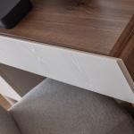 بونتي طقم غرفة نوم 7 قطع كريمي وودي