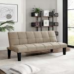 بيرل كنبة سرير 3 مقاعد بني وودي