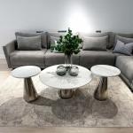 لوميير طقم طاولة قهوة 3 قطع وودي