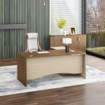 نيو نيرا مكتب 160 سم بني وودي