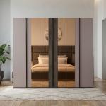 هيبي دولاب ملابس 6 أبواب بيج وودي