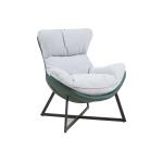 زوري كنب فردي جلد أخضر مودرن وودي