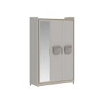 كول دولاب ملابس 3 أبواب بيج وودي