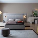 بونتي طقم غرفة نوم 7 قطع كريمي وودي