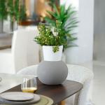 فازة سيراميك أنيقة وودي