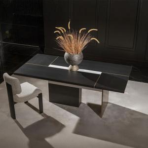 اترو طاولة طعام بدون كراسي وودي - 12-شخص