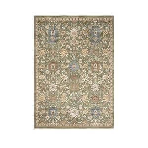 ميراي سجاد تركي بزخارف كلاسيكية أنيقة أخضر - 80x150