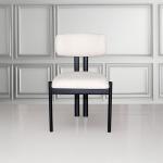 بيلا كرسي أبيض وودي