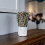 فازة فازة بورد مجفف سيراميك علي شكل وجه وودي