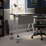 ترافو مكتب بعجلات رمادي وودي - 120, 50