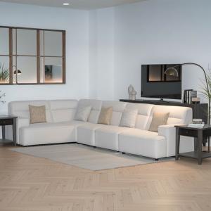 أودسي  طقم كنب زاوية بيج وودي