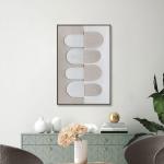 لوحة الخطوط 80*120 قماش وودي