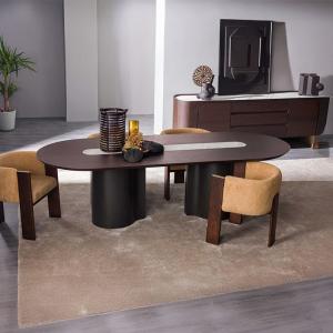 باشون طاولة طعام 230 سم بدون كراسي وودي