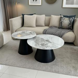 أورينا طقم طاولة قهوة  قطعتين وودي