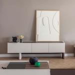 بونتي طاولة تلفزيون 209 سم كريمي وودي