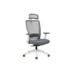 هاردي كرسي إداري شبكي رمادي بمسند رأس