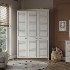 بولو دولاب ملابس أبيض 3 أبواب وودي