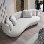 نافيتا كنب 3 مقاعد رمادي 260 سم وودي