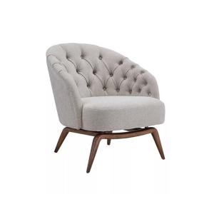 بريتا كرسي لاونج رمادي وودي