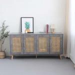 رينزو بوفيه خشب رمادي