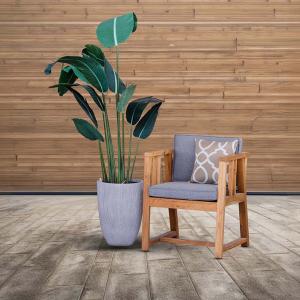 مركن أشجار مخطط كبير وودي