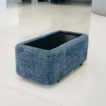 فيولا طاولة جانبية أزرق وودي