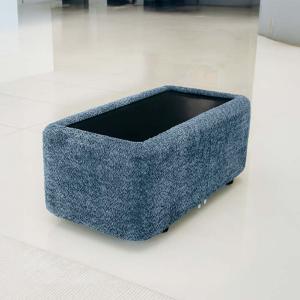 فيولا طاولة جانبية أزرق وودي